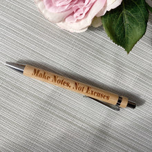Load image into Gallery viewer, Engraved Bamboo Pen - Lots of sayings - Lists - Notes - Fred &amp; Bo
