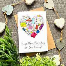 Load image into Gallery viewer, Greetings Card - Hope your birthday is SEW lovely - Sewing lovers - HD Designs - Puns
