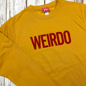 Weirdo Jumper/Sweatshirt - Unisex - Mustard - 44 Ideas