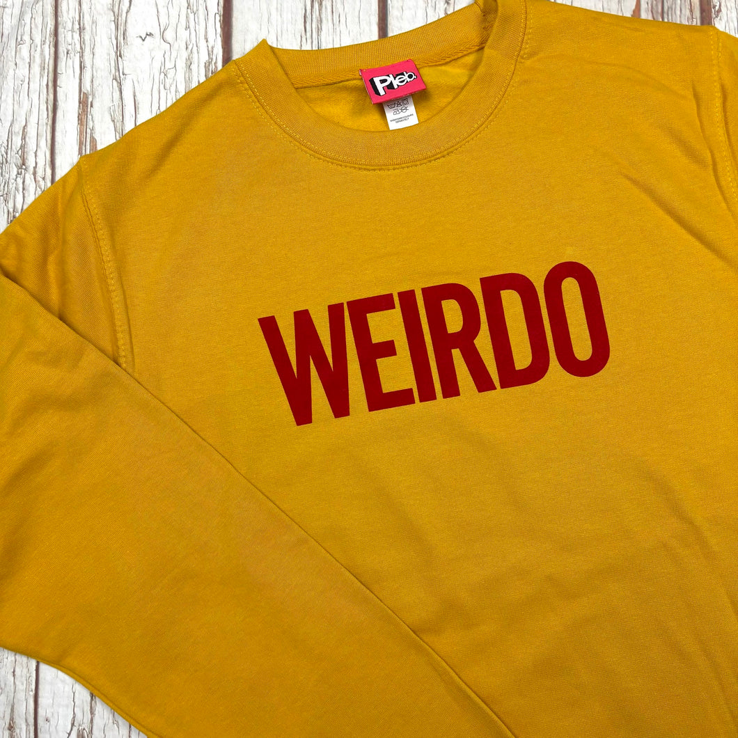 Weirdo Jumper/Sweatshirt - Unisex - Mustard - 44 Ideas