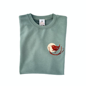Wren Jumper/Sweatshirt - Unisex - Dusty Green - 44 Ideas