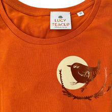 Load image into Gallery viewer, Wren T-Shirt - Womens Cut - Rust - 44 Ideas
