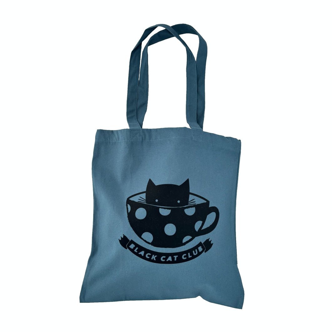 Tote Bag - Black Cat Club - Organic cotton - various colours - 44 Ideas