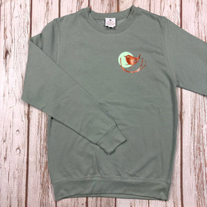 Wren Jumper/Sweatshirt - Unisex - Dusty Green - 44 Ideas