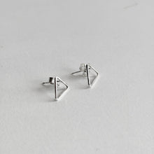 Load image into Gallery viewer, Triangle Stud Earrings - Sterling Silver - Gemma Fozzard
