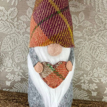 Load image into Gallery viewer, Gnome - Felt and Fabric - Harris Tweed Gnome - Quirky Threads Art
