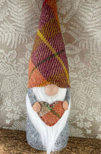 Load image into Gallery viewer, Gnome - Felt and Fabric - Harris Tweed Gnome - Quirky Threads Art
