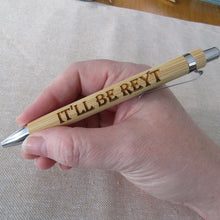 Load image into Gallery viewer, Engraved Bamboo Pens - Yorkshire Sayings - Lots to choose - Fred &amp; Bo
