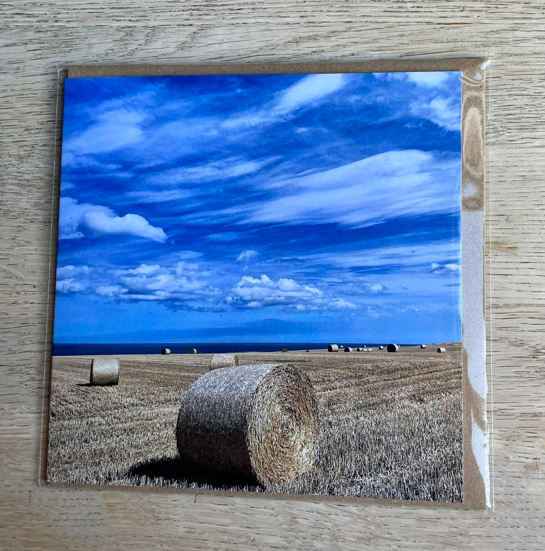 Greetings Card - Clouds - Photography Art - Mouse and Snail