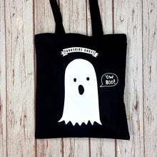 Load image into Gallery viewer, Tote Bag - Yorkshire Ghost - Ow Boo! - Organic cotton - various colours - 44 Ideas
