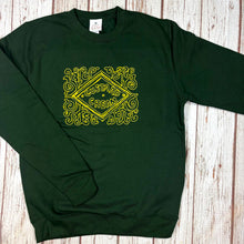 Load image into Gallery viewer, Biscuit Jumper/Sweatshirt - Unisex - Custard Cream - Forest Green - 44 Ideas
