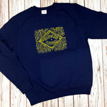 Load image into Gallery viewer, Biscuit Jumper/Sweatshirt - Unisex - Custard Cream - Navy - 44 Ideas
