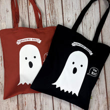 Load image into Gallery viewer, Tote Bag - Yorkshire Ghost - Ow Boo! - Organic cotton - various colours - 44 Ideas

