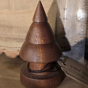 Wooden Christmas Tree - Sapele - Wood Turned Tree - What Wood Claire Do?