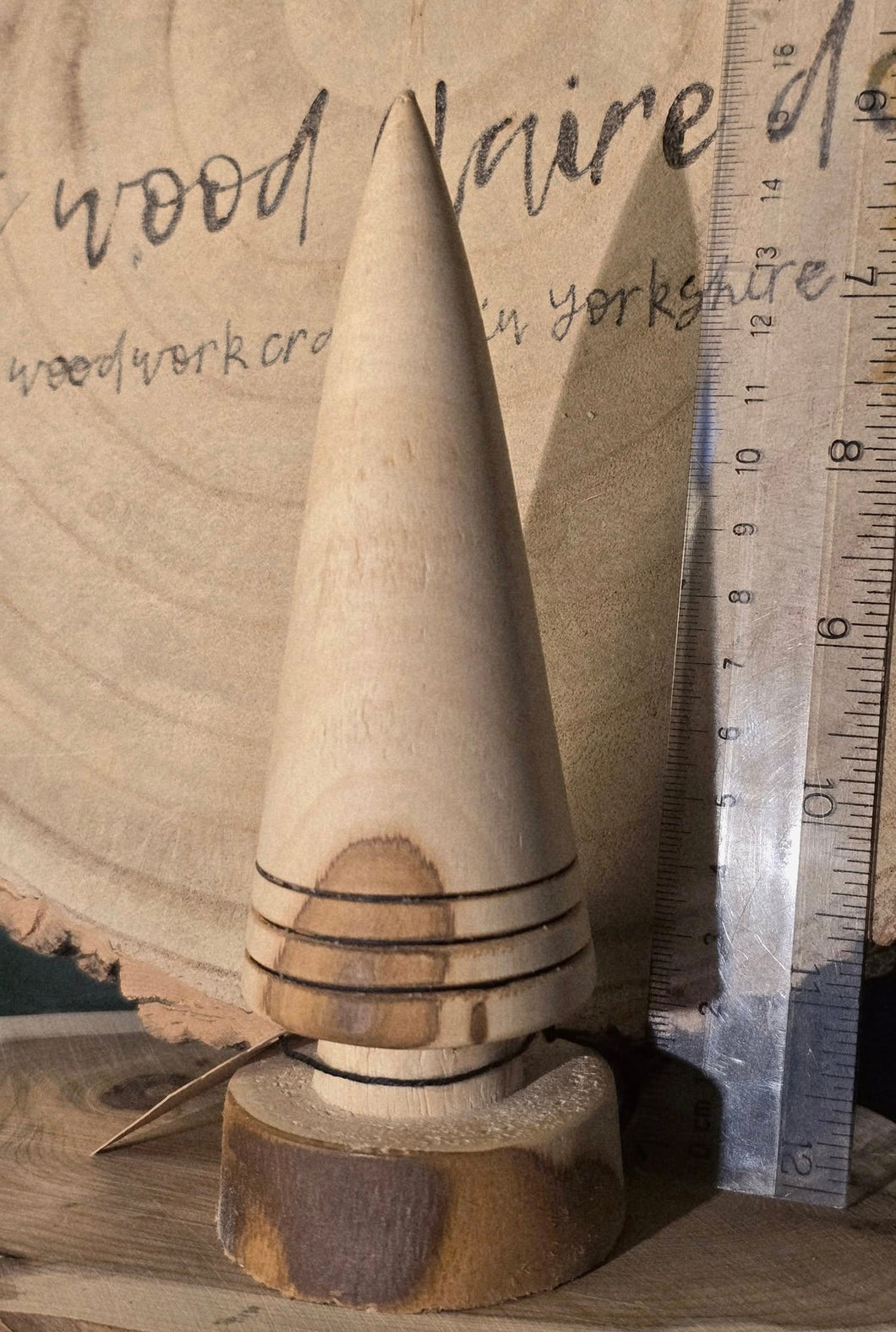 Wooden Christmas Tree - Yew - Wood Turned Tree - What Wood Claire Do?