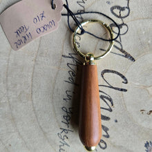 Load image into Gallery viewer, Wood turned Key Rings - What Wood Claire Do?
