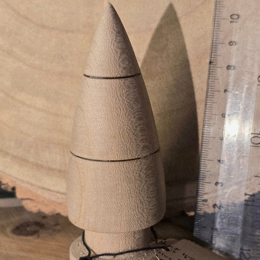 Wooden Christmas Tree - Beech - Wood Turned Tree - What Wood Claire Do?