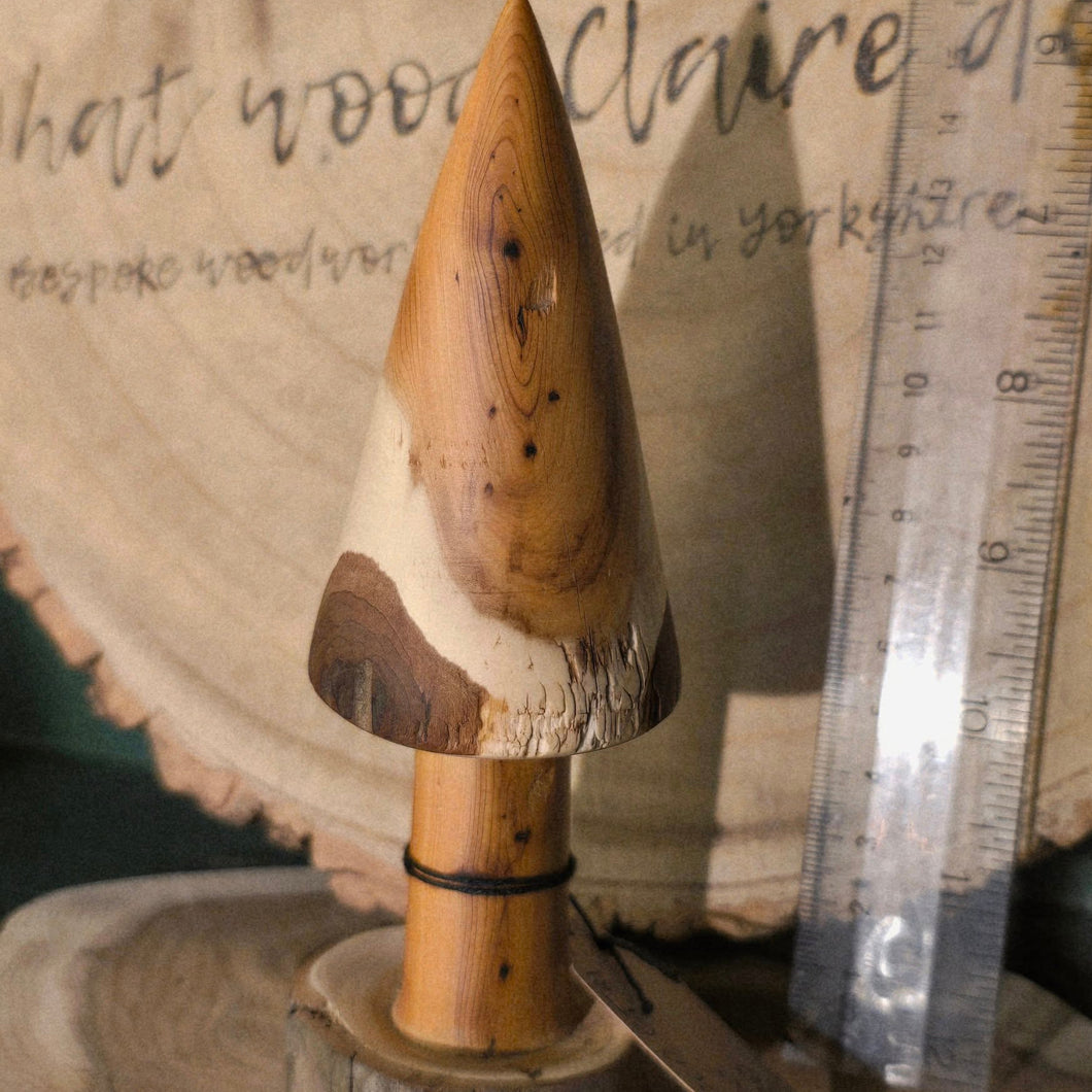 Wooden Christmas Tree - Yew - Wood Turned Tree - What Wood Claire Do?