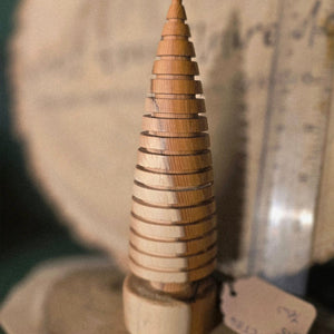 Wooden Christmas Tree - Yew - Wood Turned Tree - What Wood Claire Do?