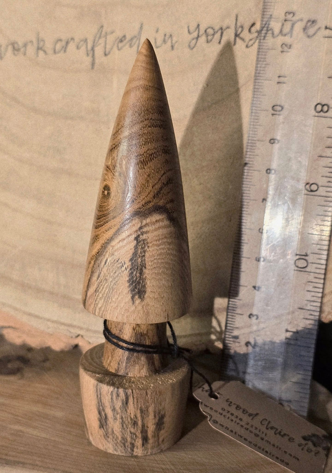 Wooden Christmas Tree - Laburnum - Wood Turned Tree - What Wood Claire Do?