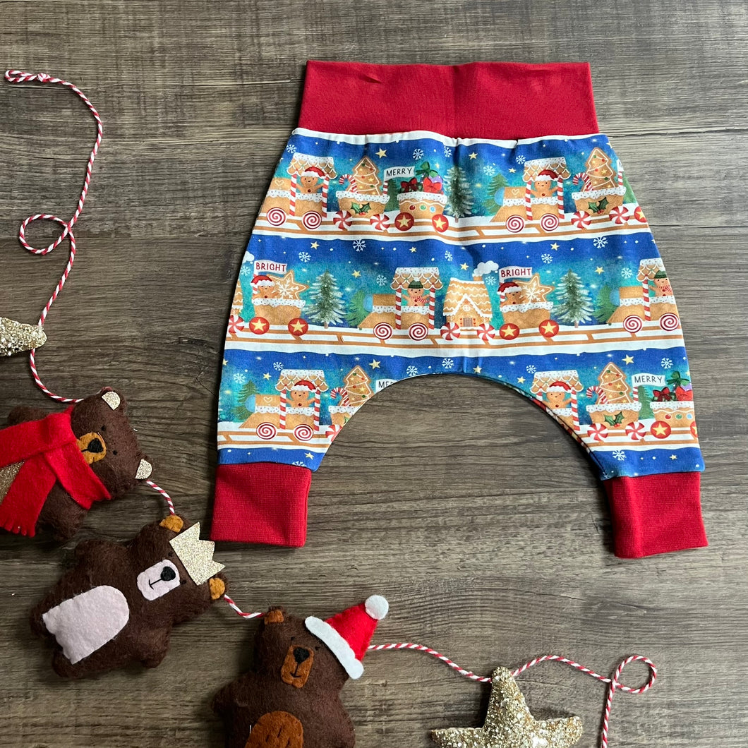 Harem Pants - Gingerbread Train - Three Bear Clothing