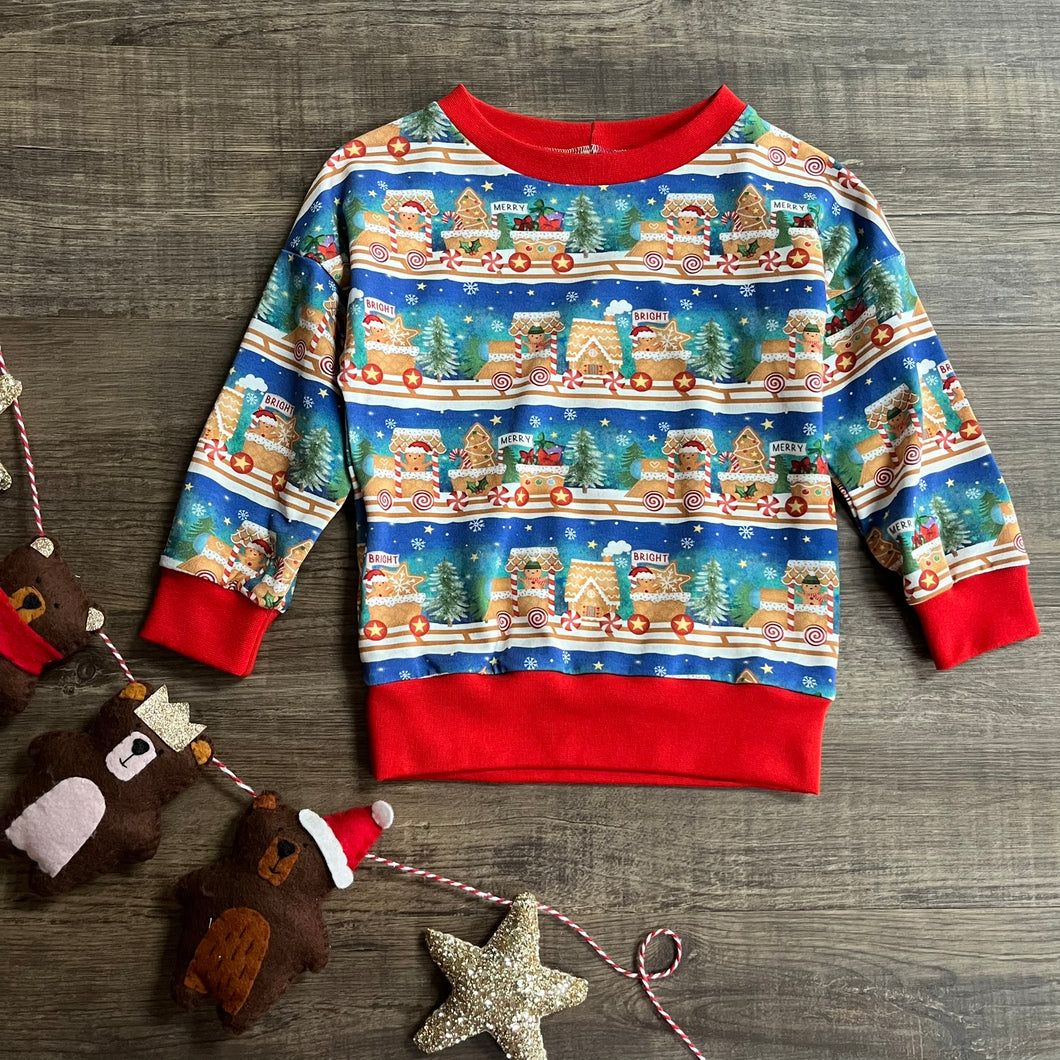 Christmas Jumper - Gingerbread Train - Three Bear Clothing