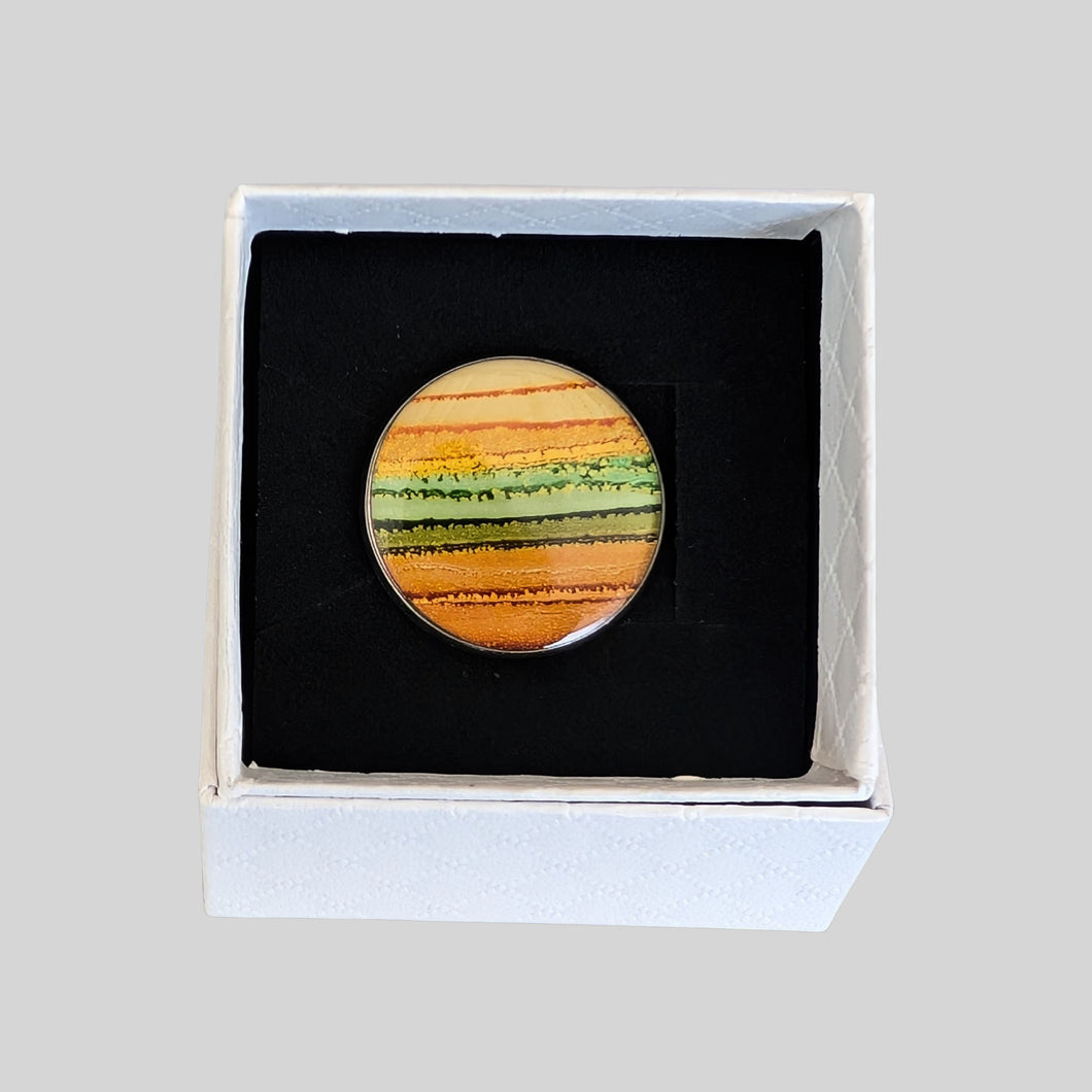 Stainless Steel Brooch - Nichol Stokes Designs