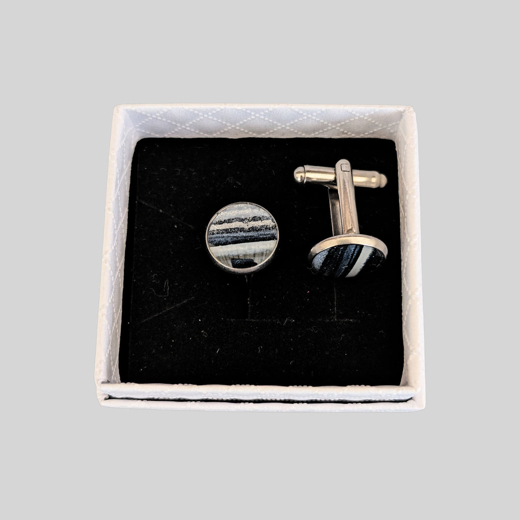 Stainless Steel Cuff Links - Nichol Stokes Designs