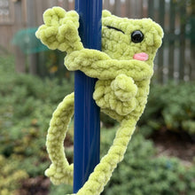 Load image into Gallery viewer, Crochet Baby/Children Plush Toy - UKCA Tested - Leggy Frog - Paw in Hand Crafts
