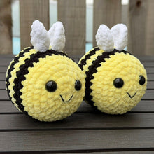 Load image into Gallery viewer, Crochet Baby/Children Plush Toy - UKCA Tested - Bumble Bee - Paw in Hand Crafts
