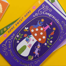 Load image into Gallery viewer, New Home Card - Mushroom House - Book Card - Mifkins
