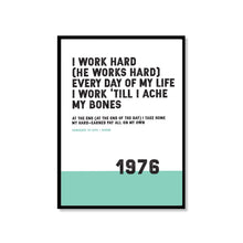 Load image into Gallery viewer, Song Lyrics Print - Somebody to Love - Queen - 1976 - JAM Artworks
