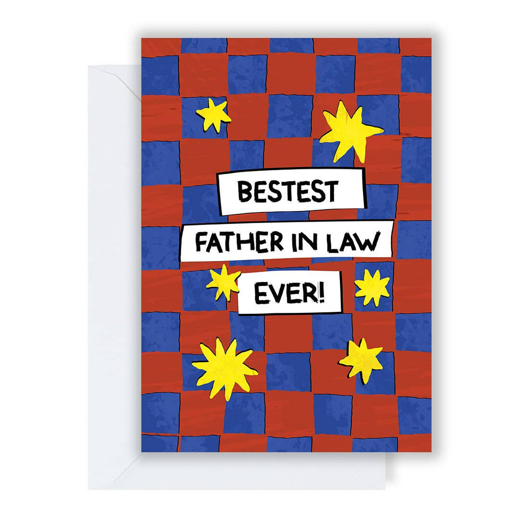 Bestest Father In Law Ever Card - Greetings Card - The Playful Indian - Fathers Day