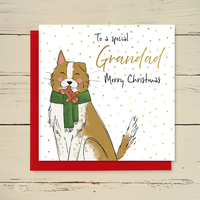 Family Christmas Card - To A Special Grandad - Greetings Card - Dandelion Stationery