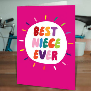 Best Niece Ever - Greetings Card - Brainbox Candy