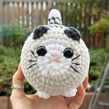 Load image into Gallery viewer, Crochet Baby/Children Plush Toy - UKCA Tested - Large Grey Tabby Cat - Paw in Hand Crafts
