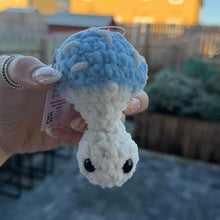 Load image into Gallery viewer, Crochet Baby/Children Plush Toy - UKCA Tested - Mushi Popper - Mushrooms - Various Colours - Paw in Hand Crafts
