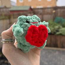 Load image into Gallery viewer, Crochet Baby/Children Plush Toy - UKCA Tested - Frog with Heart - Paw in Hand Crafts
