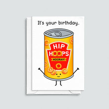 Load image into Gallery viewer, Greetings Card - Funny Spaghetti Hoops Birthday Card - Food Puns - Of Life &amp; Lemons

