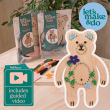 Load image into Gallery viewer, Craft Kit - Learn To Sew Bear Craft Kit - Children's Beginner Sewing Kit - Let's Make &amp; Do
