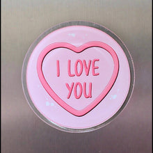 Load image into Gallery viewer, Acrylic Magnet - Love Heart Style - Lots of sayings - The Crafty Little Fox
