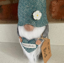 Load image into Gallery viewer, Gnome - Felt and Fabric - Yorkshire Gnome - Tweed - Quirky Threads Art
