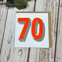 Load image into Gallery viewer, Greetings Card - 70th Birthday - 44 Ideas - 70th Anniversary
