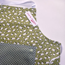 Load image into Gallery viewer, Childrens Apron - Kids Pinny - Green Sheep - Made by Marianne Gifts
