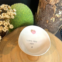 Load image into Gallery viewer, Trinket Bowl - Love You Mum - Strawberry Lane Studio
