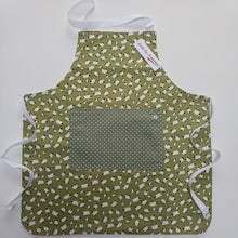 Load image into Gallery viewer, Childrens Apron - Kids Pinny - Green Sheep - Made by Marianne Gifts
