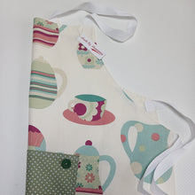 Load image into Gallery viewer, Adult Apron - Pinny - Teapots - Made by Marianne Gifts
