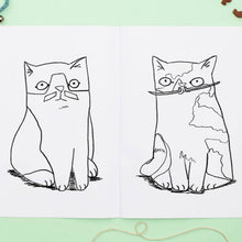 Load image into Gallery viewer, Meowstachio Cats Colouring Book - Jo Clark Design - Cat Lovers
