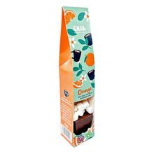 Load image into Gallery viewer, Hot Chocolate Stirrer - Orange Milk Chocolate With Marshmallows - GNAW Chocolate
