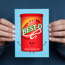Load image into Gallery viewer, Greetings Card - 'Best-o' Funny Bisto Father's Day Card - Of Life &amp; Lemons
